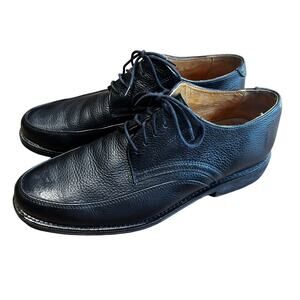 Martin Dingman Classic‎ Richmond Black Leather Shoes 9M Made in Brazil Pebble